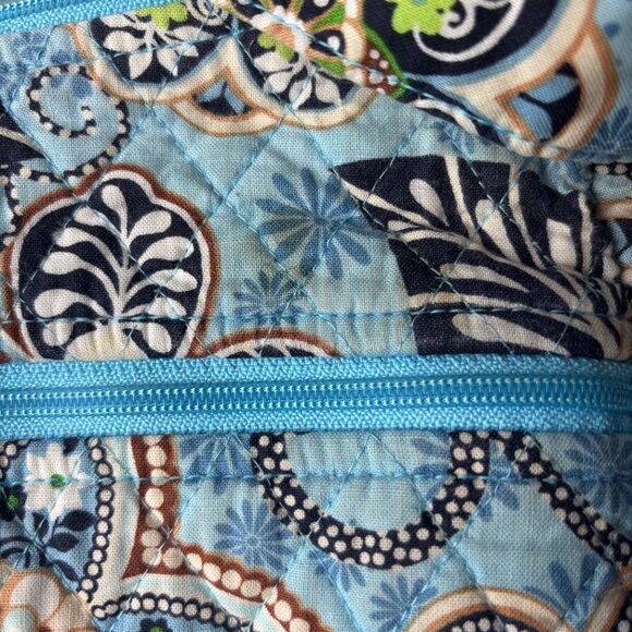 VERA BRADLEY 2009 Bali Blue Hipster Crossbody Quilted Purse Cotton RETIRED - Picture 5 of 7